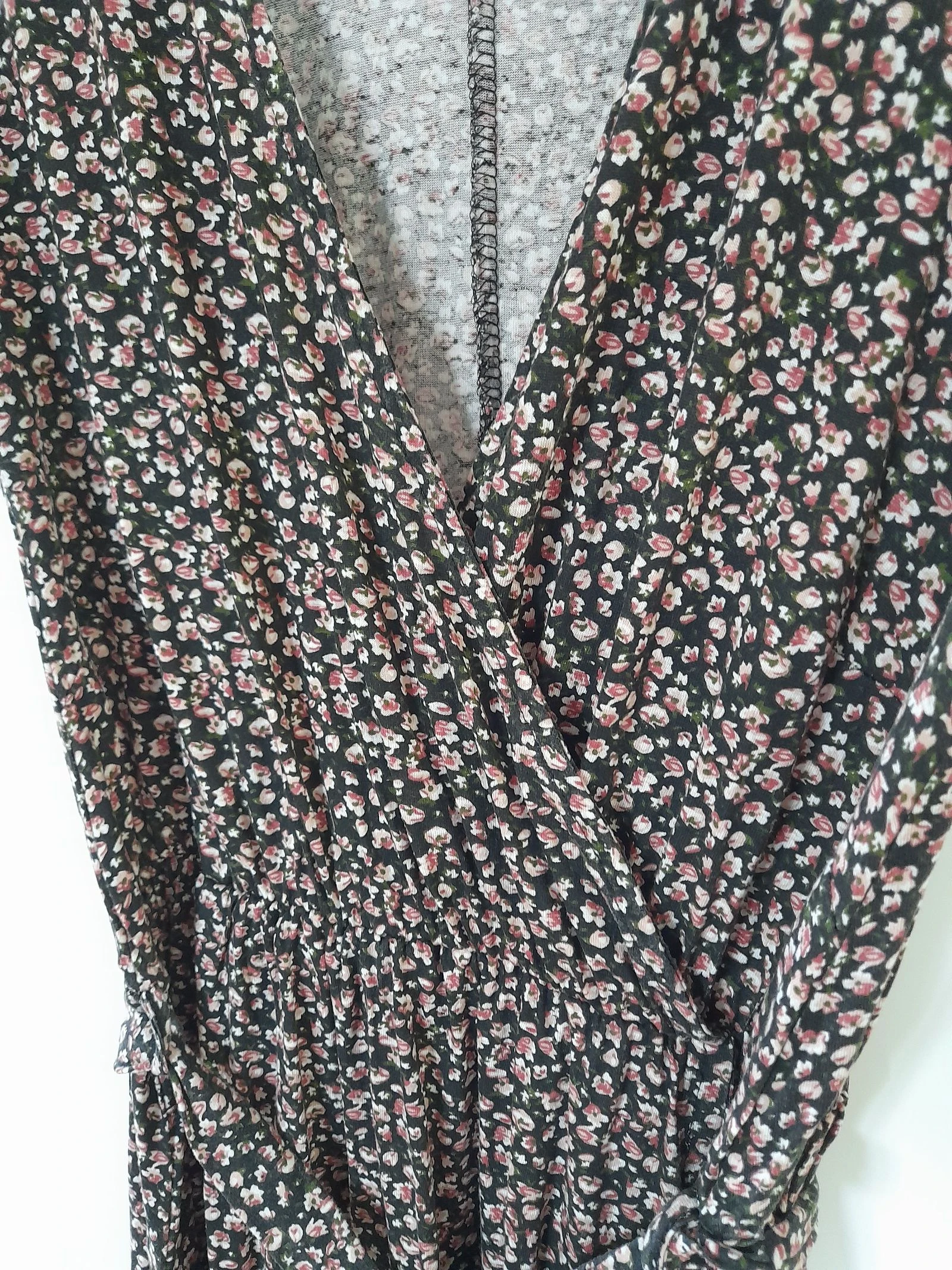 Vestido negro con pequeñas flores Women'secret L 🖤 – photo 2